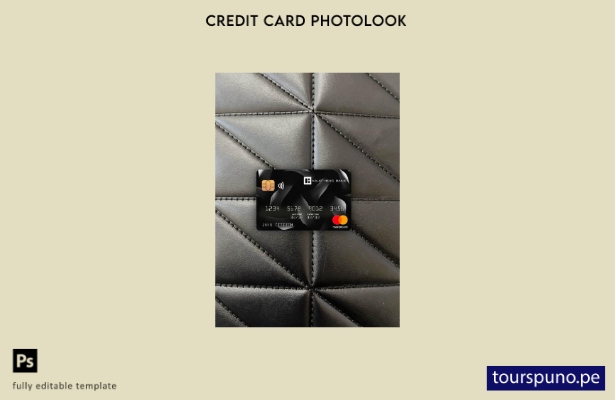 listo para imprimir plantilla frontal de Islandia Kaupthing mastercard photolook
